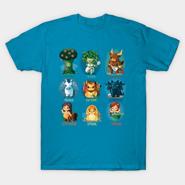 Mythology Creatures T-Shirt by Vallina84